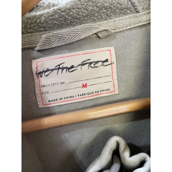 Free People Jacket Hood Pullover Sadie Surplus Knit We The Free Stone sz… - Picture 6 of 6